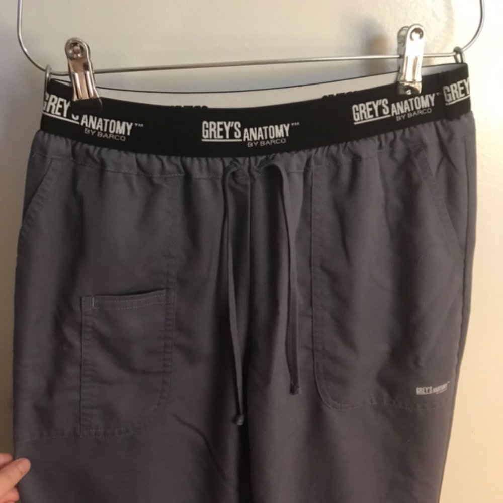 Gray Grey's Anatomy Scrub Bottoms